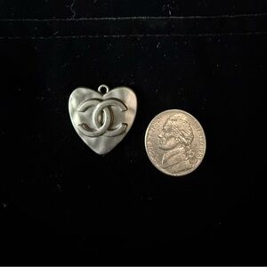 CHANEL Silver Heart pendant